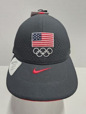 Nike Team USA Anthracite Sideline Legacy91 Performance Adjustable Hat
